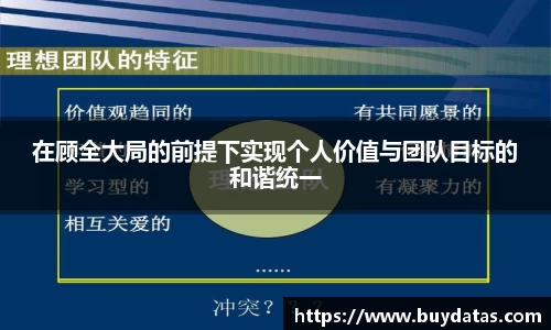 在顾全大局的前提下实现个人价值与团队目标的和谐统一