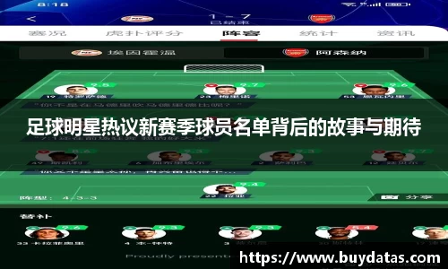 足球明星热议新赛季球员名单背后的故事与期待